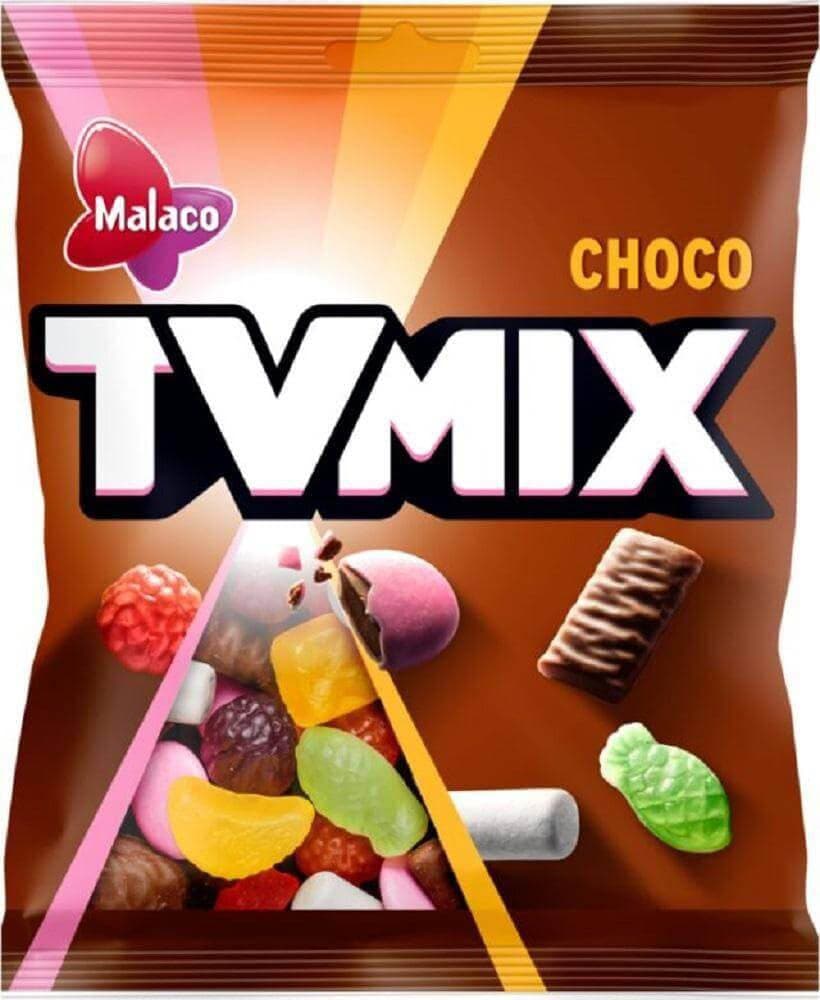 Malaco TV Mix Choco 280g, 7-Pack | Finnish Candy