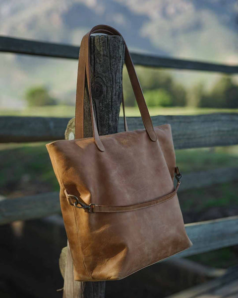 Drifter Tan FULL GRAIN Leather Tote