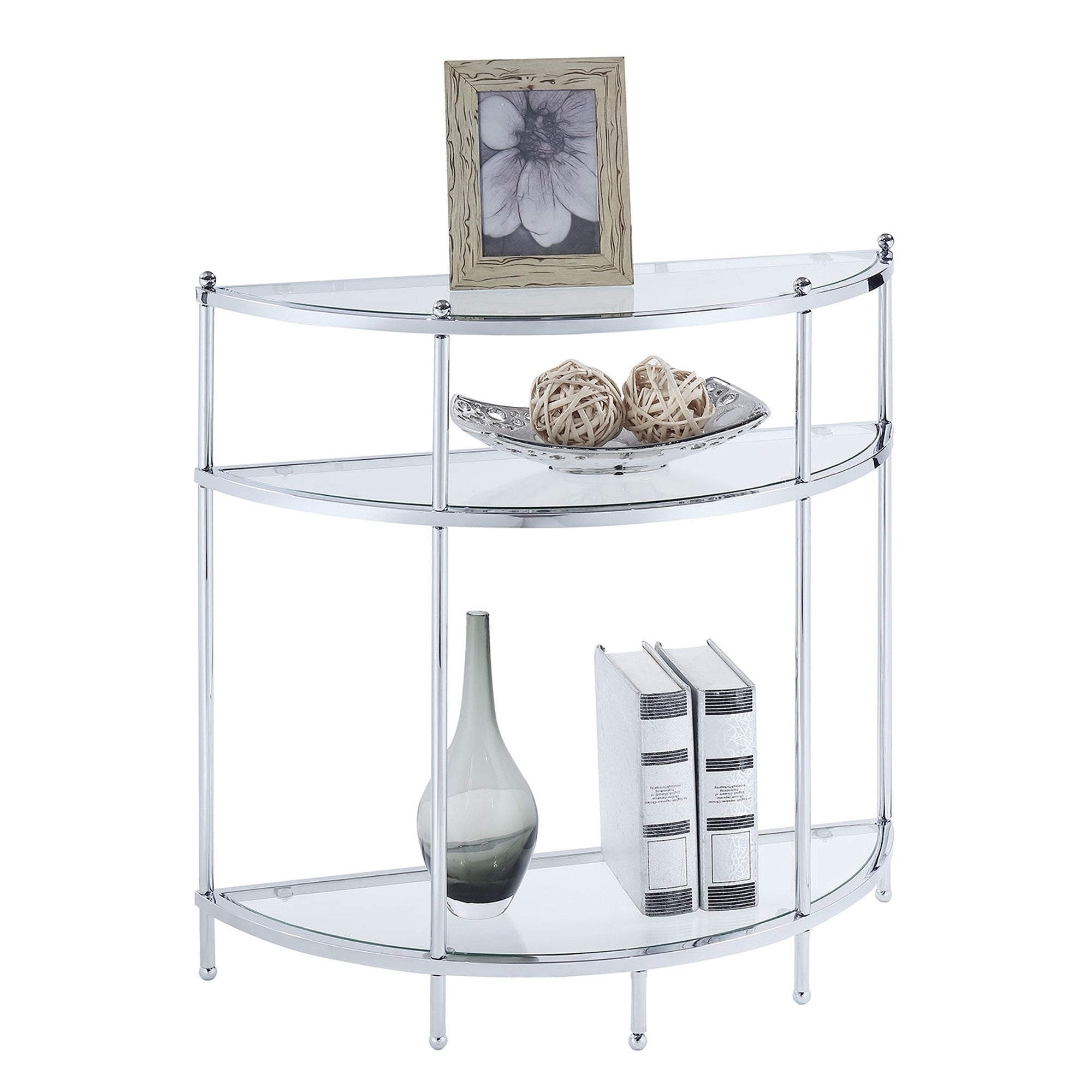 Silver Orchid Farrar Entryway Table Babagala