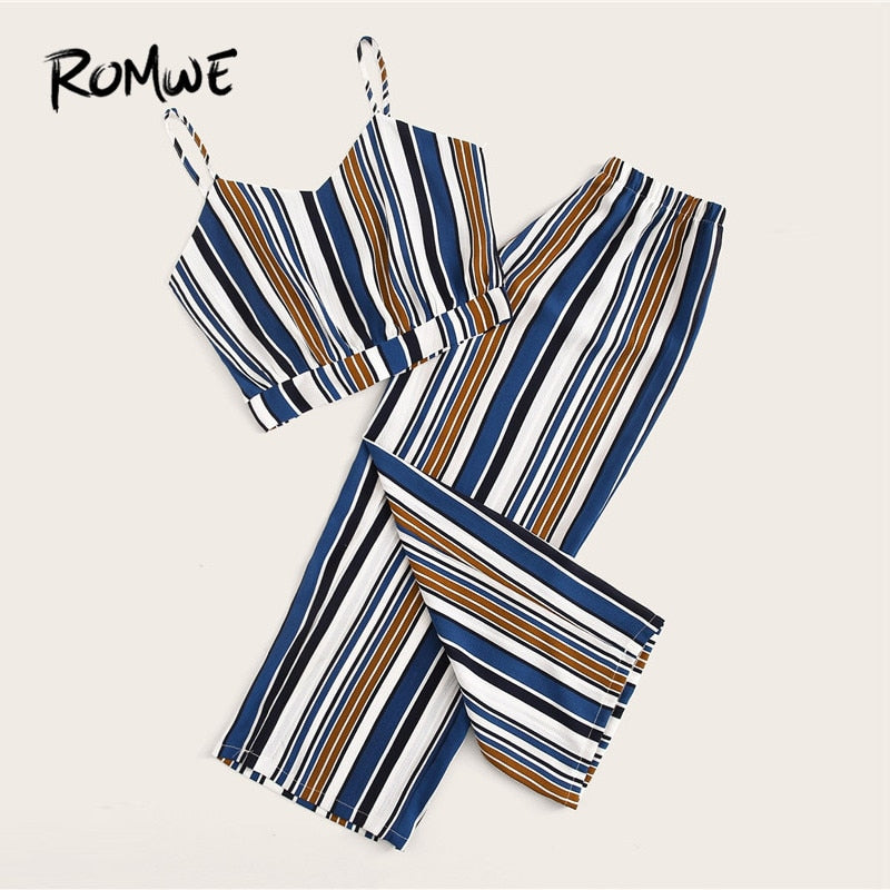 romwe striped pants