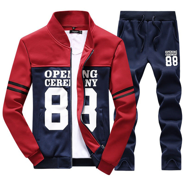 Yellow men track suit luxury brand tracksuit red sportsuits fashion men ...