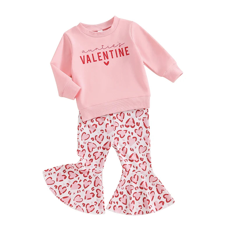 Valentine's Day Set Sweatshirt + Boho Pants