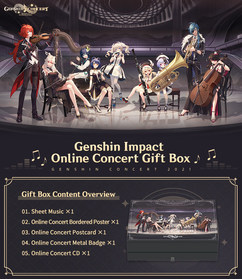 GENSHIN CONCERT 2021 Melodies of an Endless Journey Gift Box