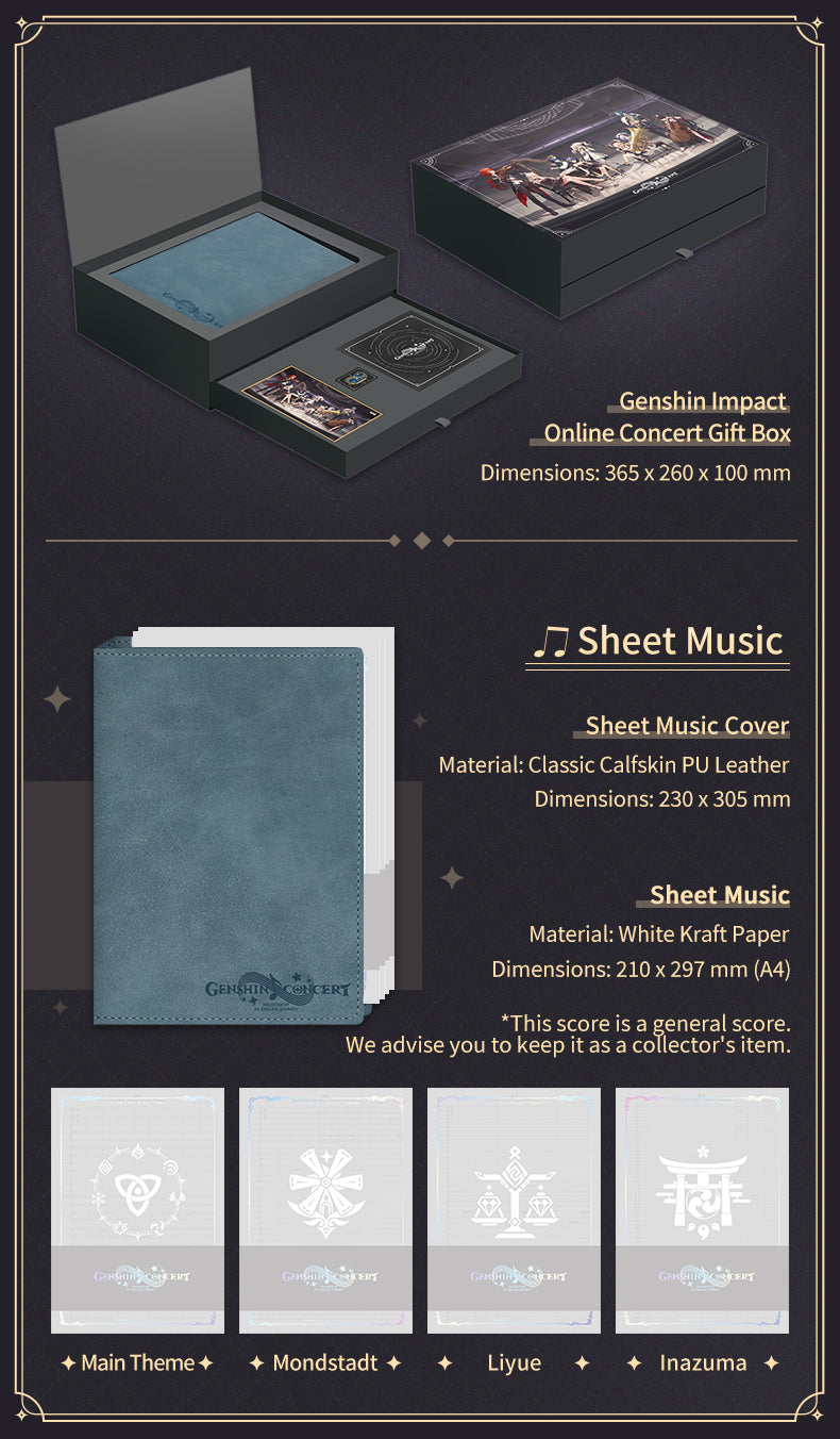 GENSHIN CONCERT 2021 Melodies of an Endless Journey Gift Box