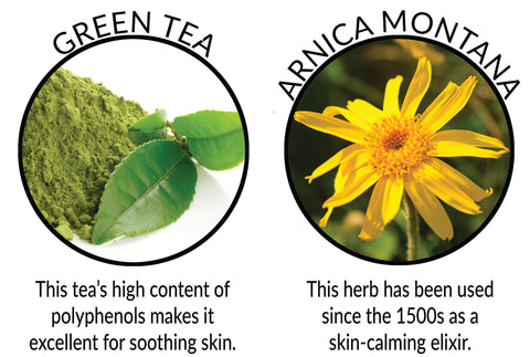 Green tea and passionflower ingredients