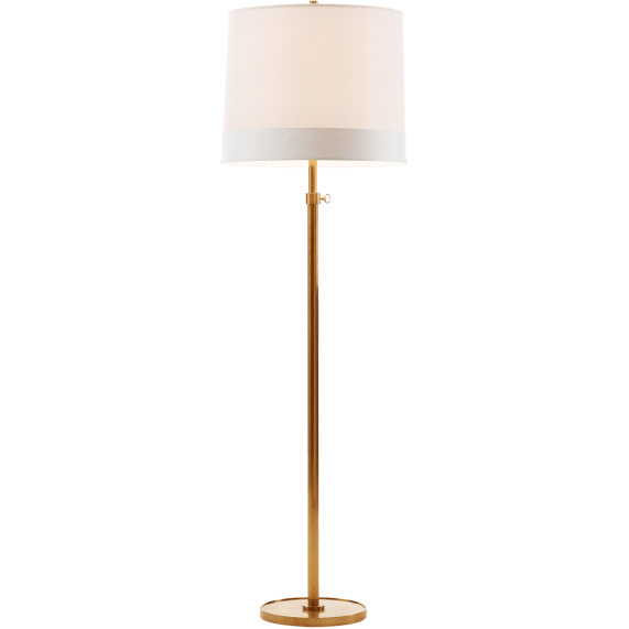 Studio Adjustable Floor Lamp - Antique Brass – Duvall Atelier