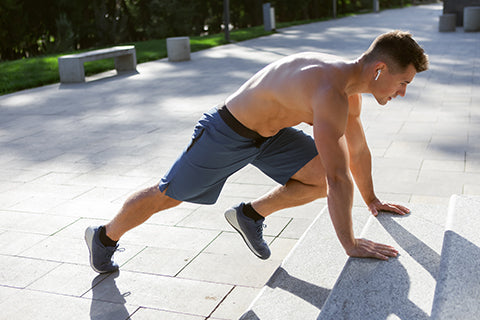 STAIRS WORKOUT - MOUNTAIN CLIMBERS ON STAIRS