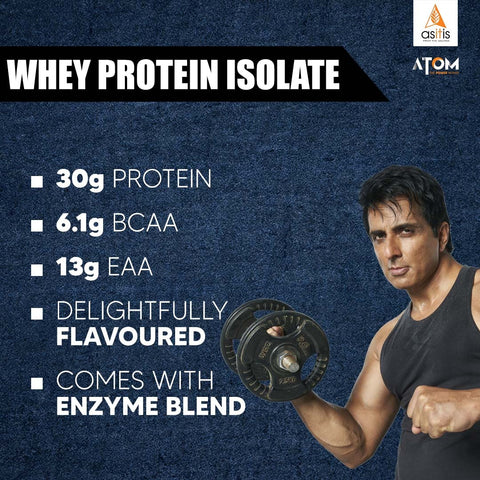 Whey isolate atom