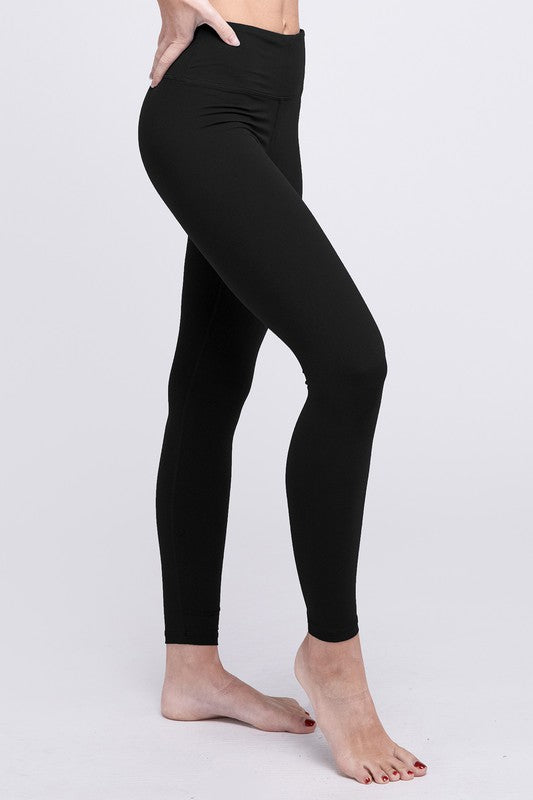 V Full Length Waist Leggings