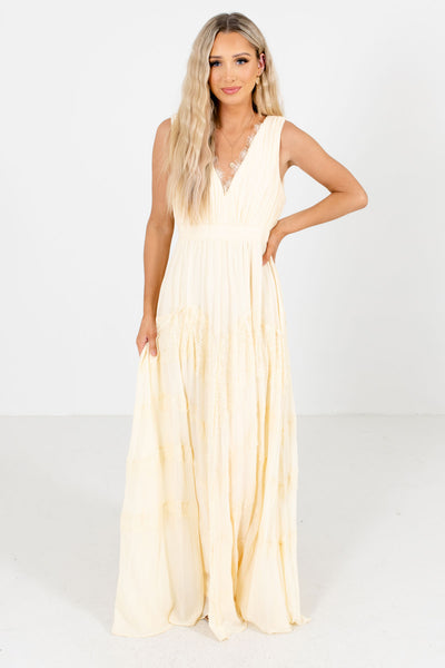 cream maxi dresses