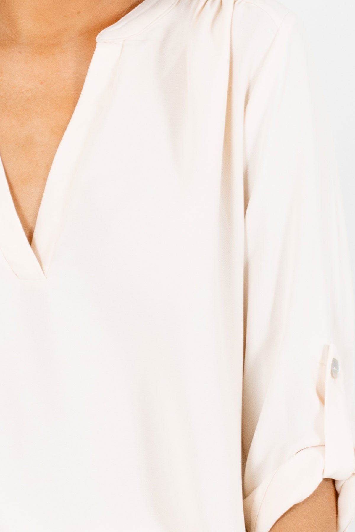 Busy Woman Cream Blouse | Boutique Blouses for Women - Bella Ella Boutique