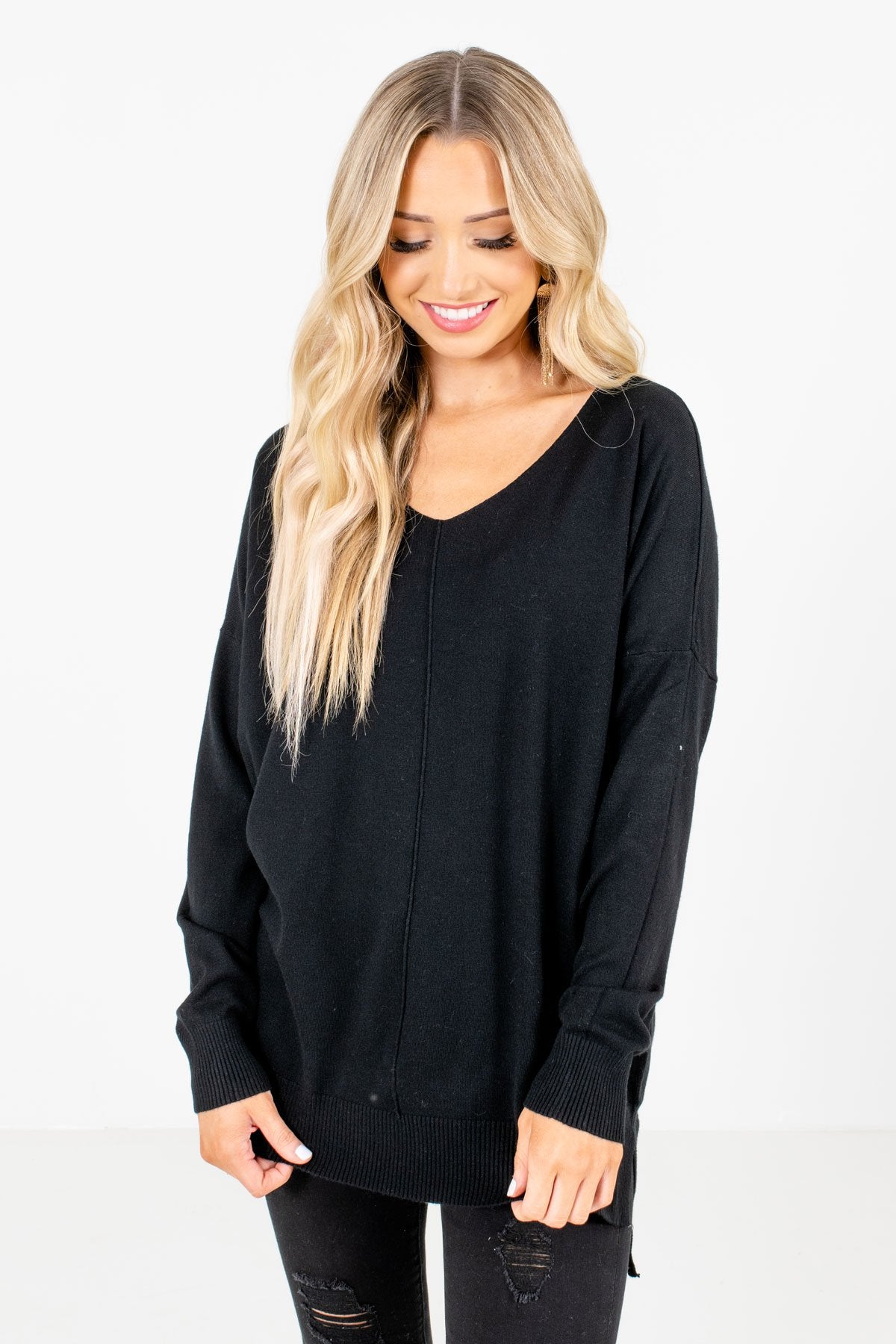 black sweater women