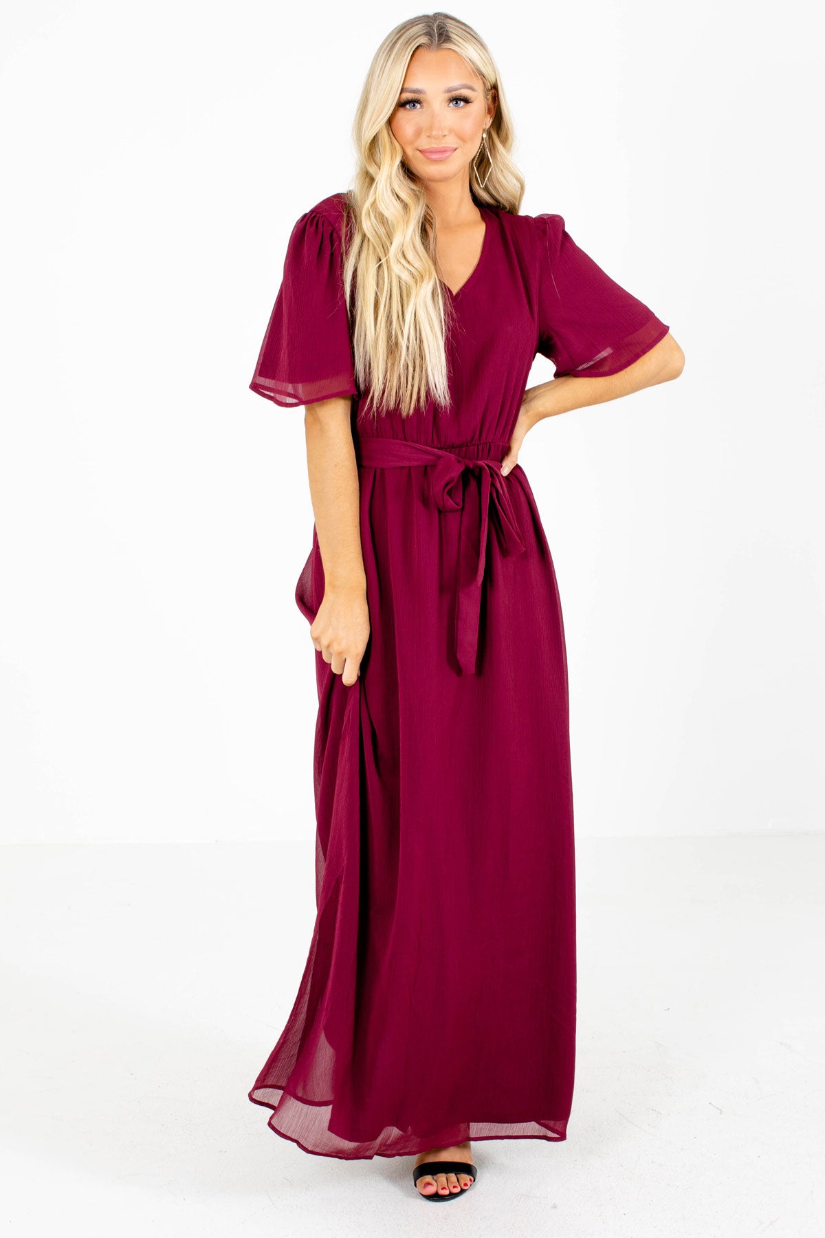 dancing queen burgundy dress