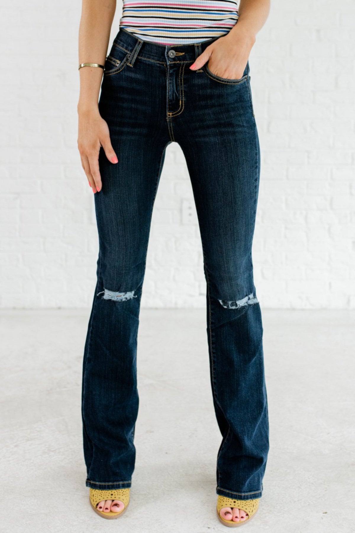 dark wash flare jeans boutique