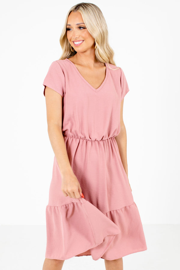 Endless Love Pink Midi Dress | Boutique Dresses for Women - Bella Ella ...