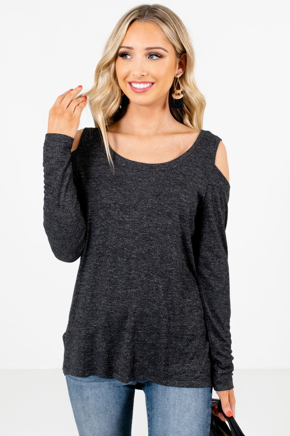 black boutique tops