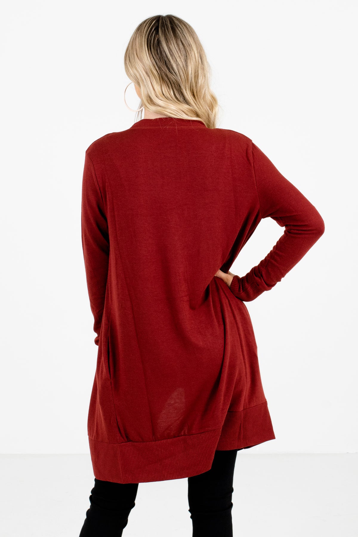 Good Attitude Rust Red Cardigan | Boutique Cardigans for Women - Bella ...