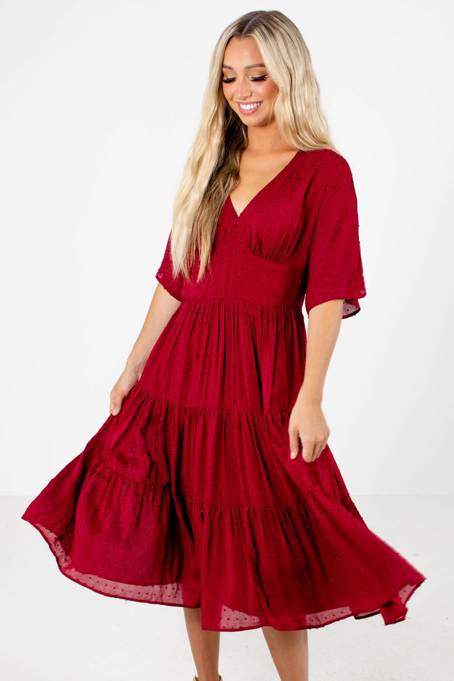 red dresses pink boutique