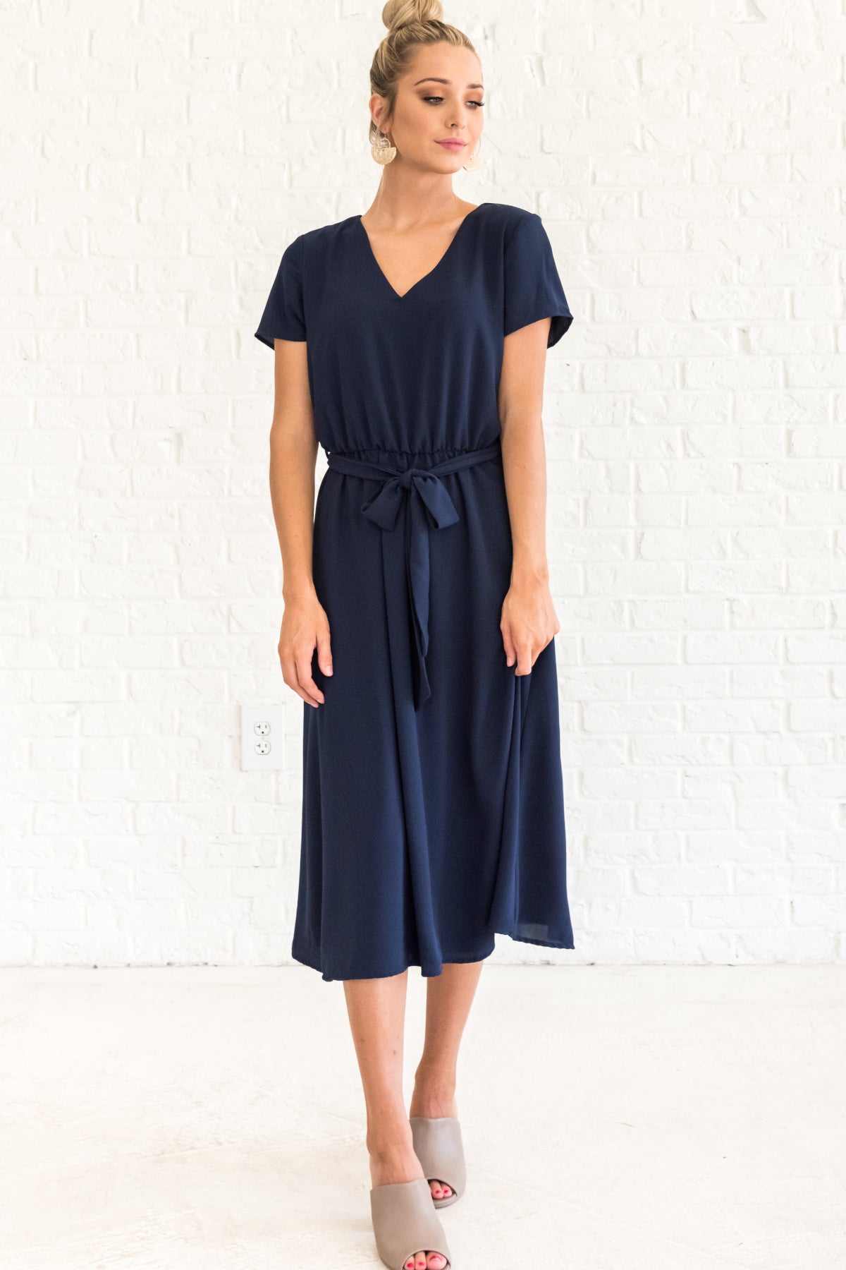 navy fall dress