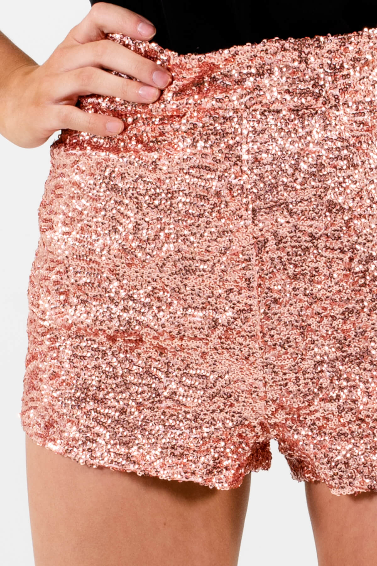 Just Sparkle Pink Sequin Shorts | Boutique Party Outfits