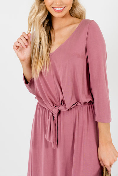 mauve dress casual