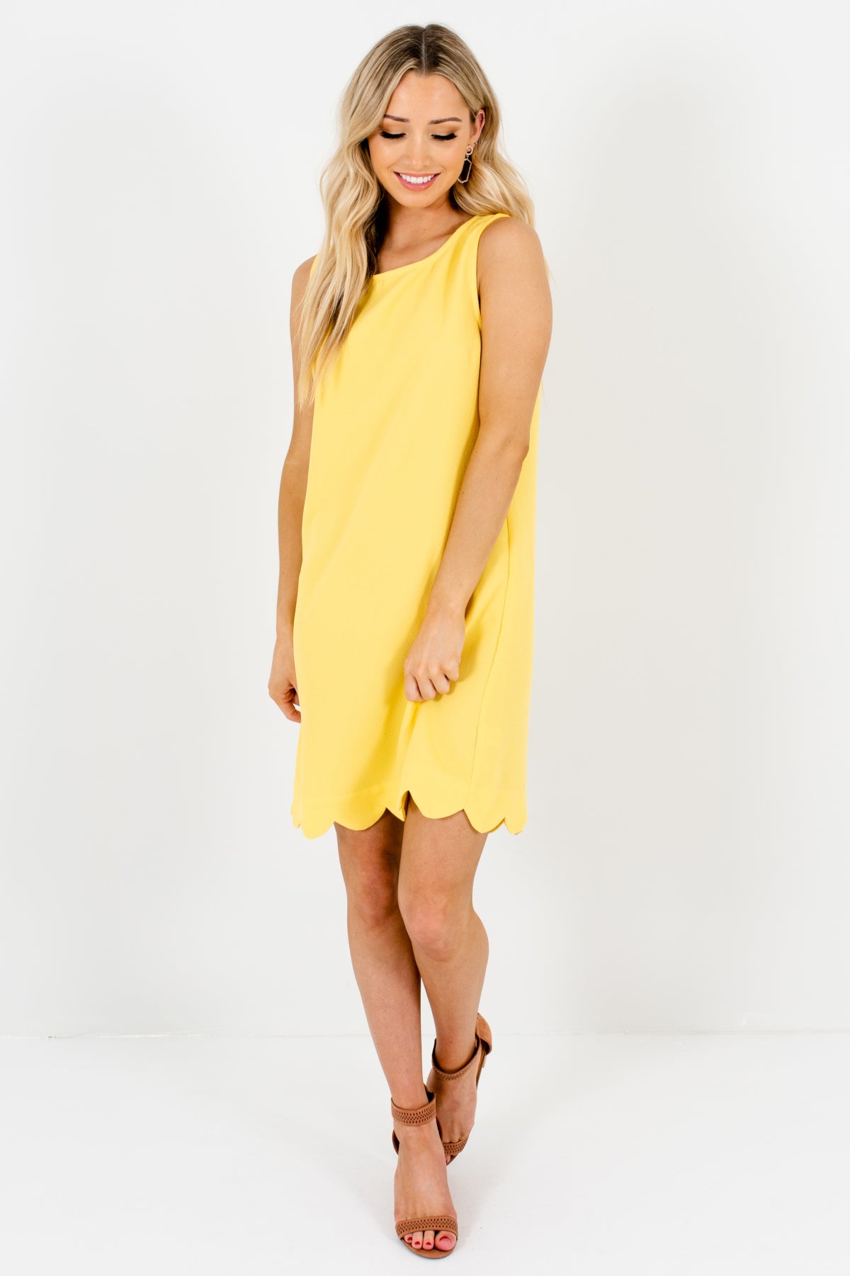 bright yellow mini dress