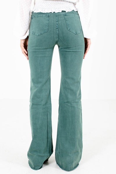 pine green jeans