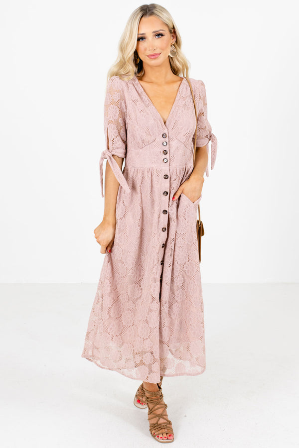 Modern Beauty Lace Midi Dress | Boutique Midi Dresses - Bella Ella Boutique