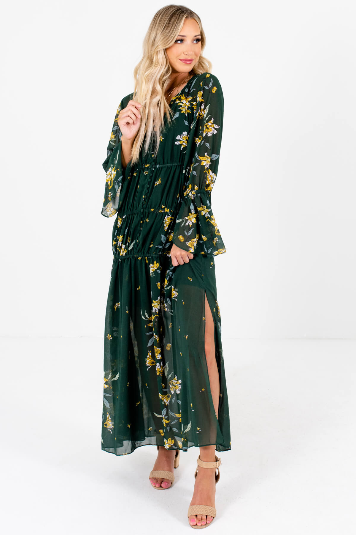 dark floral maxi dress