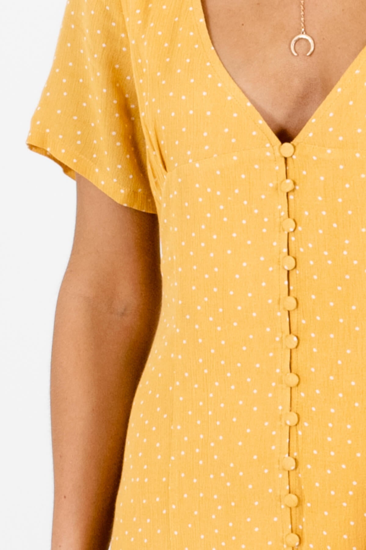 mustard polka dot