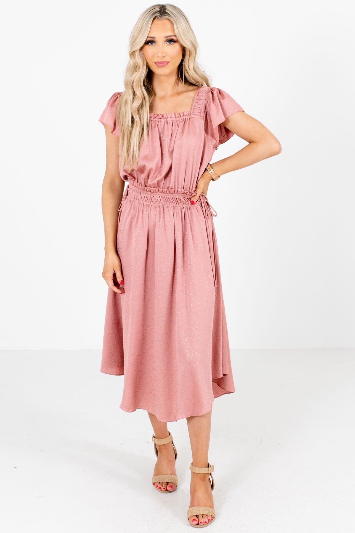 beautiful midi dresses with sleeves