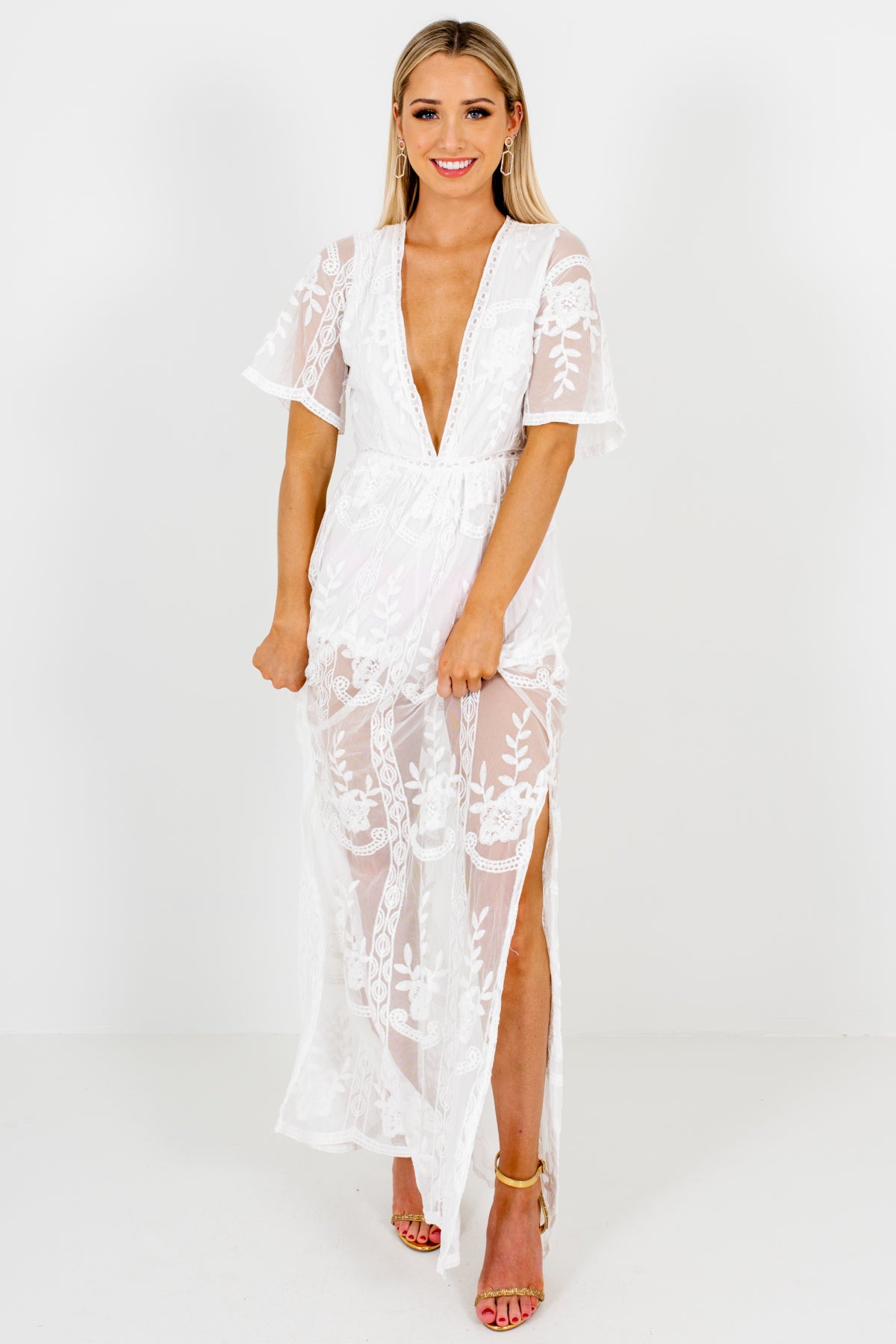 lace maxi dress boutique