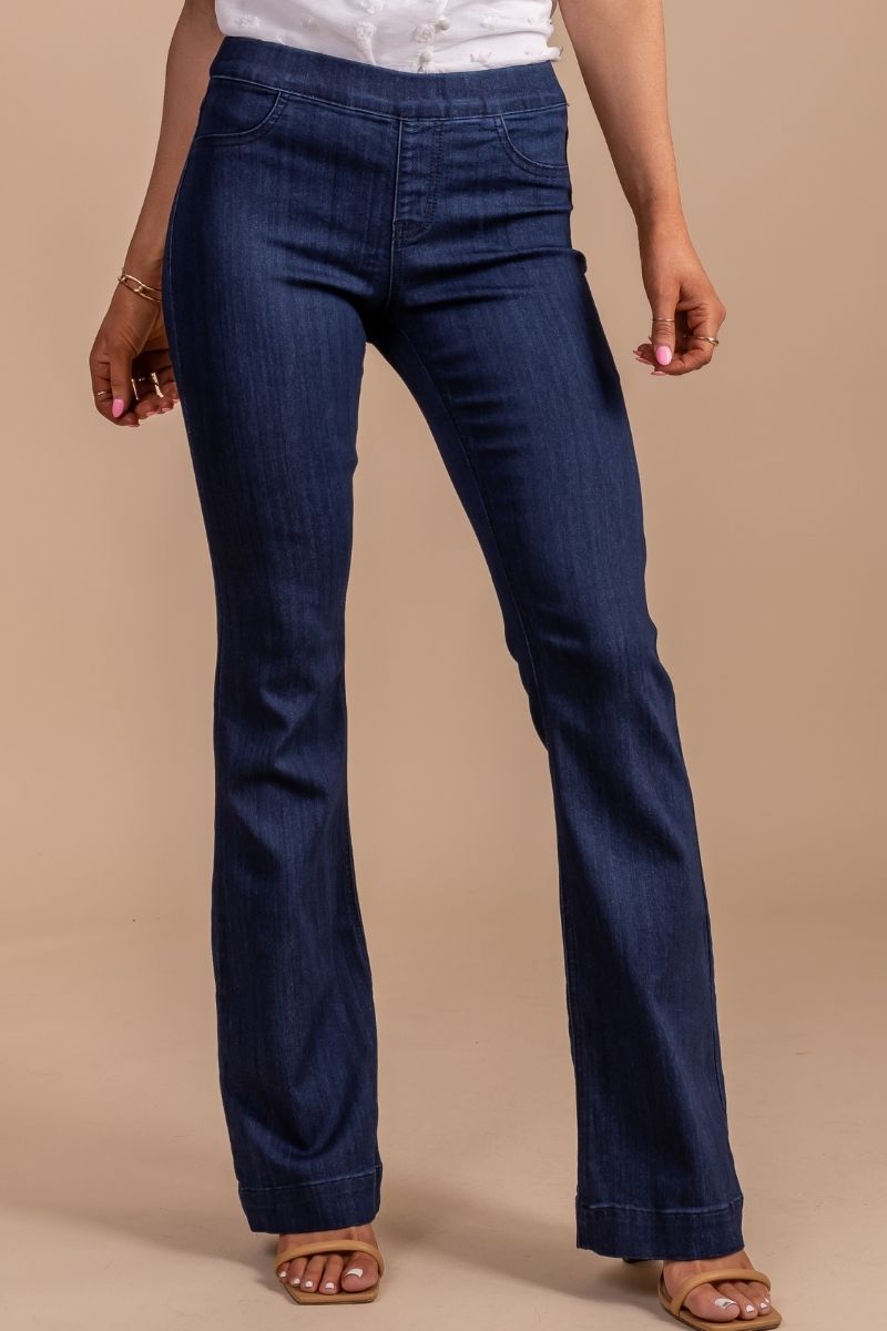 Buy Friends Like These Dark Blue Wash High Waisted Jeggings from