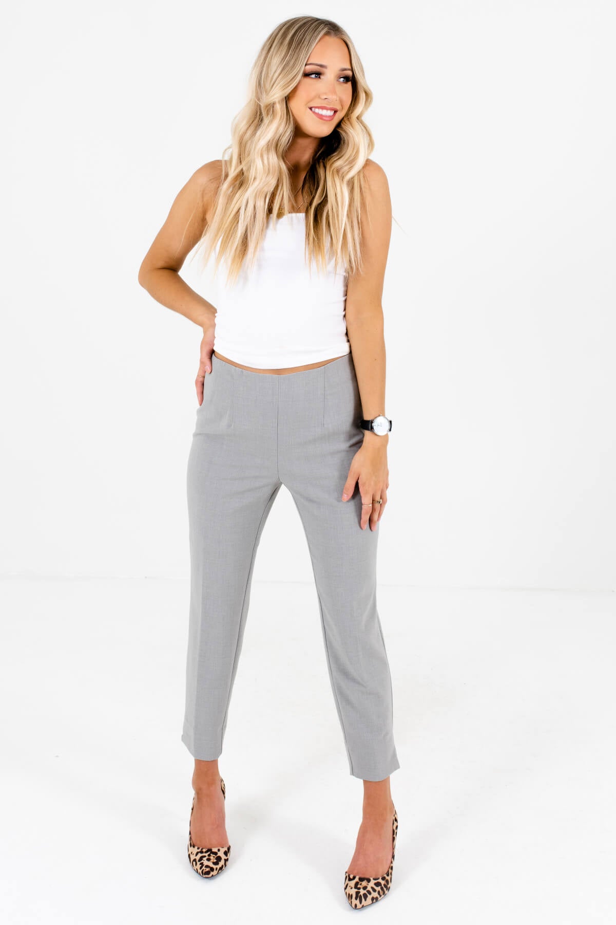 business casual gray pants