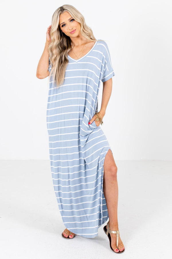Sweet & Sunny Striped Maxi Dress | Boutique Maxi Dress - Bella Ella ...