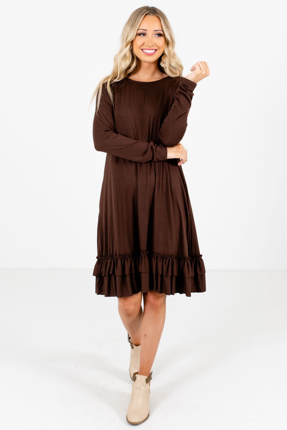 tea length casual dresses