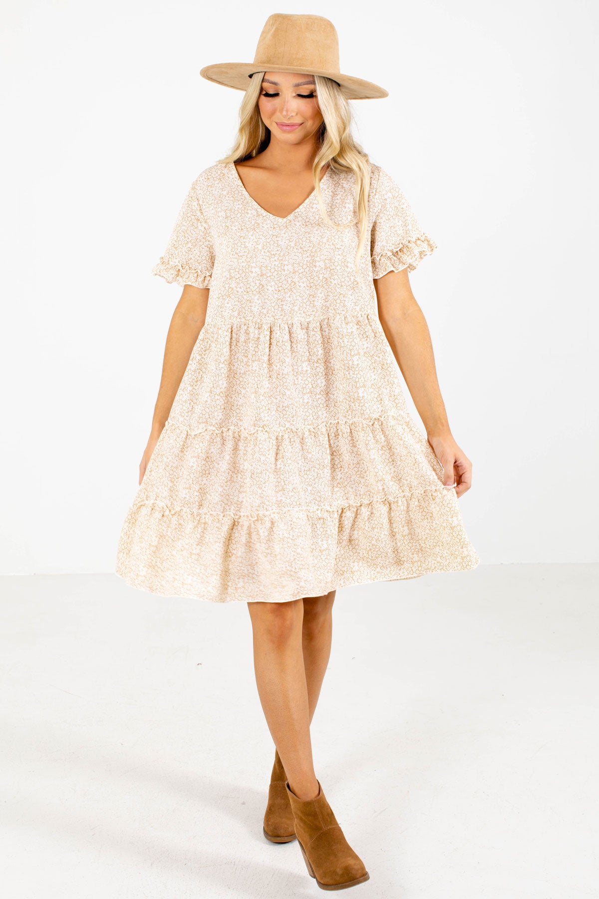 cream fall dress