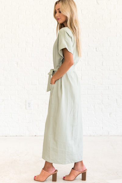 maxi dress sage