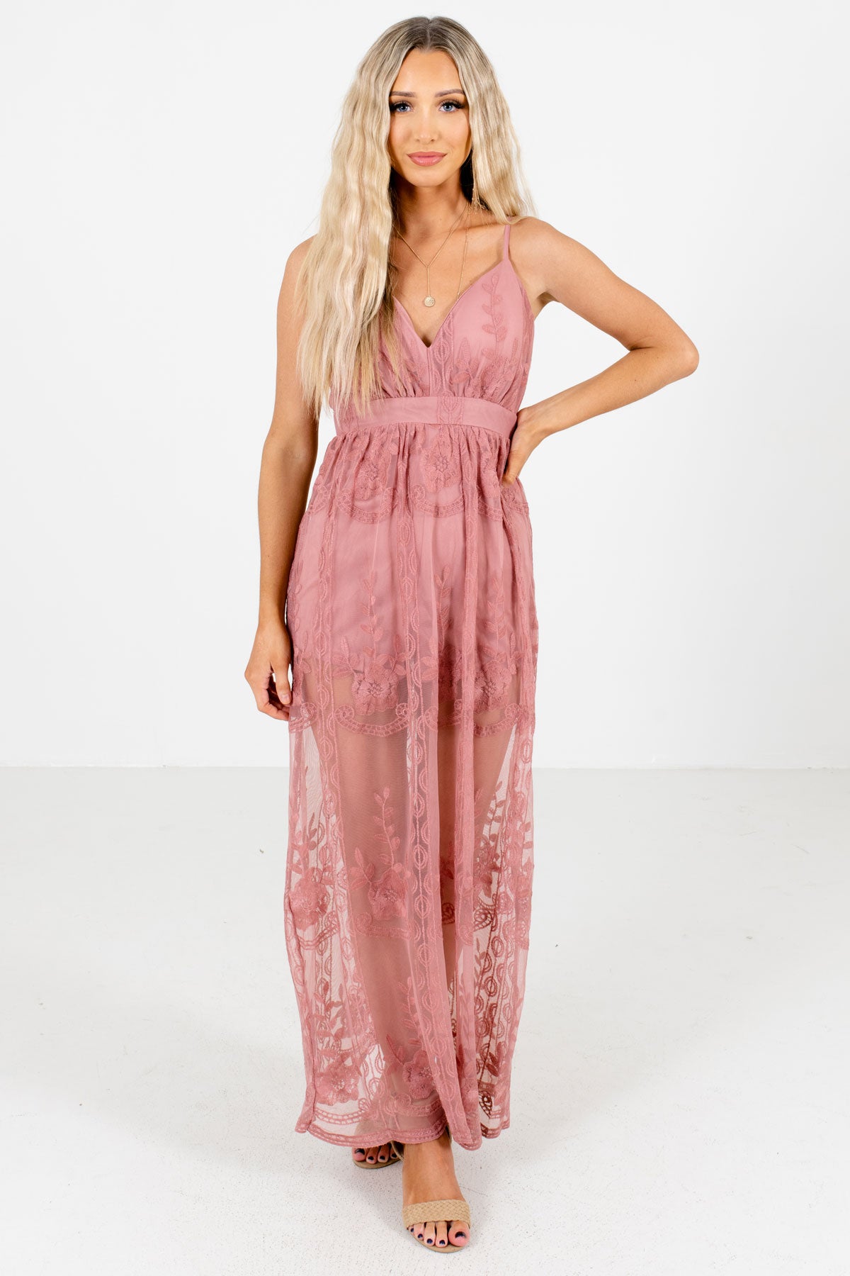 dark mauve maxi dress