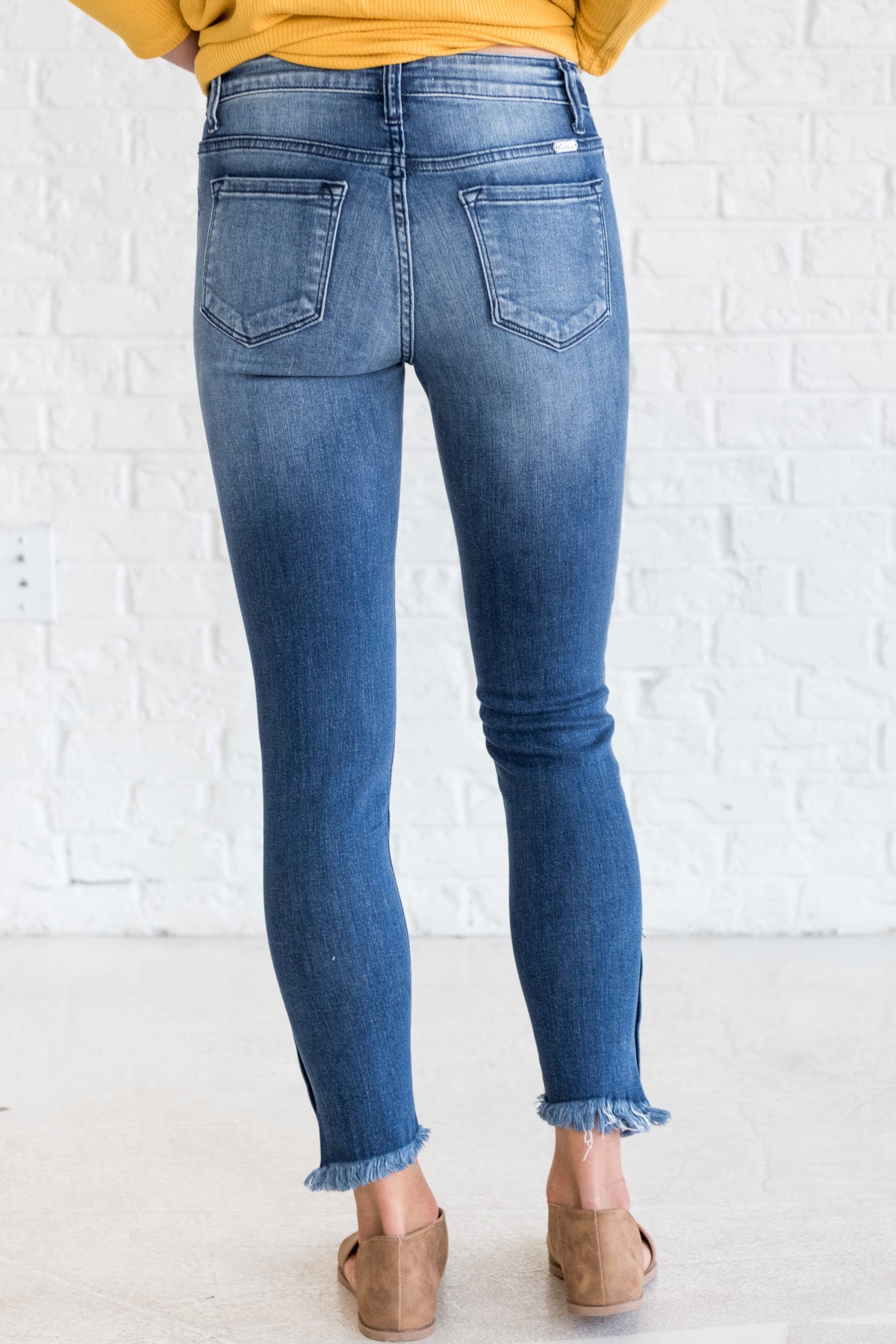 kancan frayed jeans