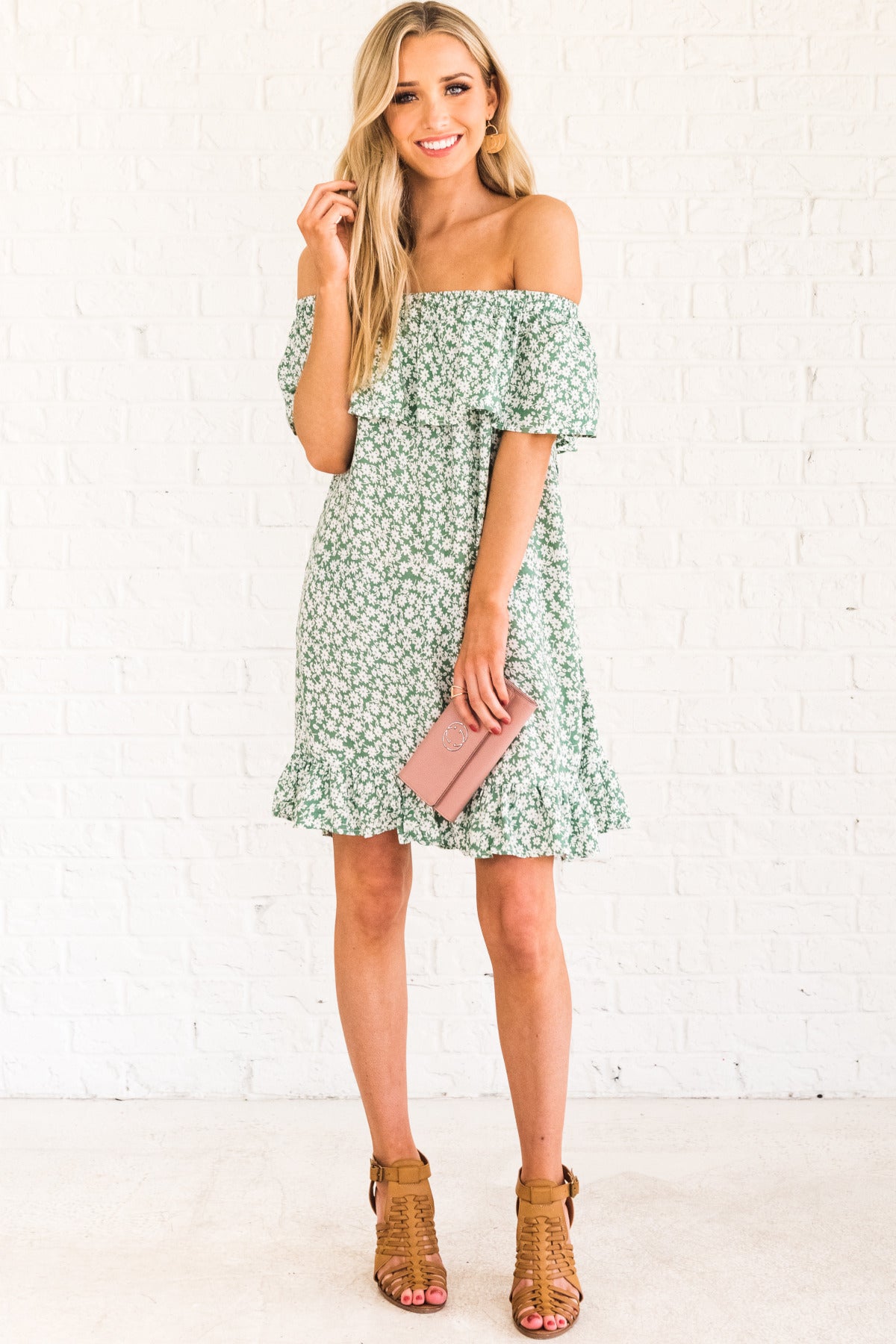 off the shoulder spring dresses