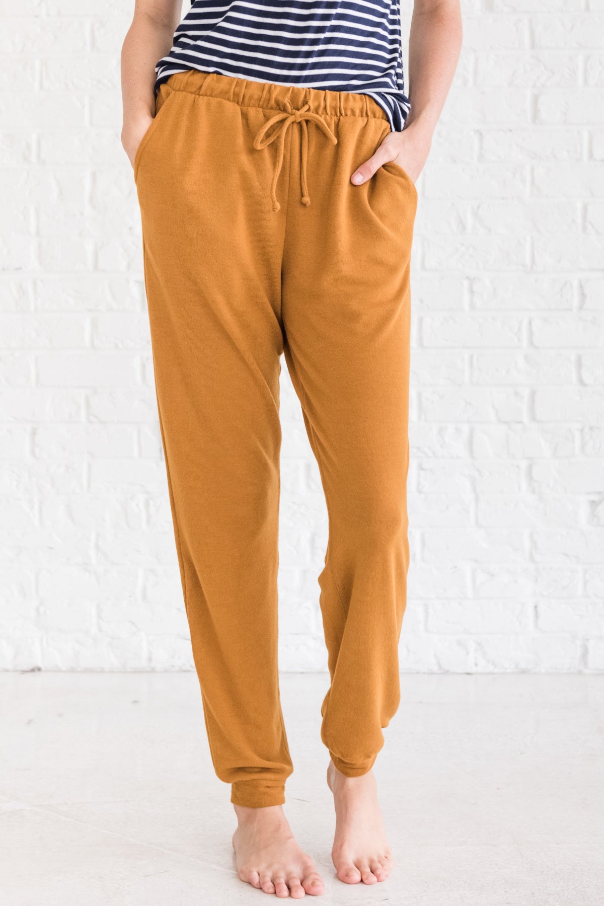 gold joggers womens