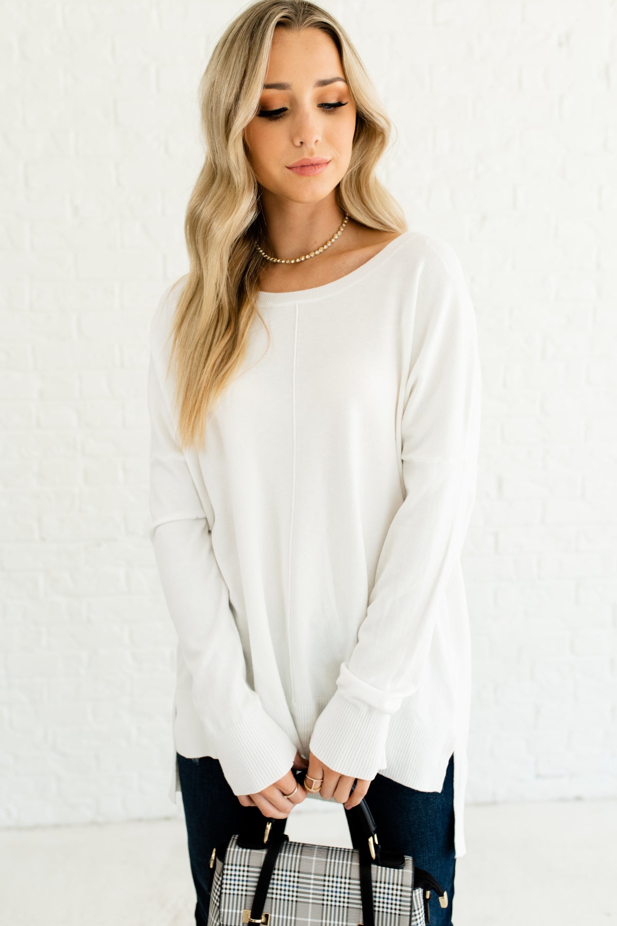 white sweater women