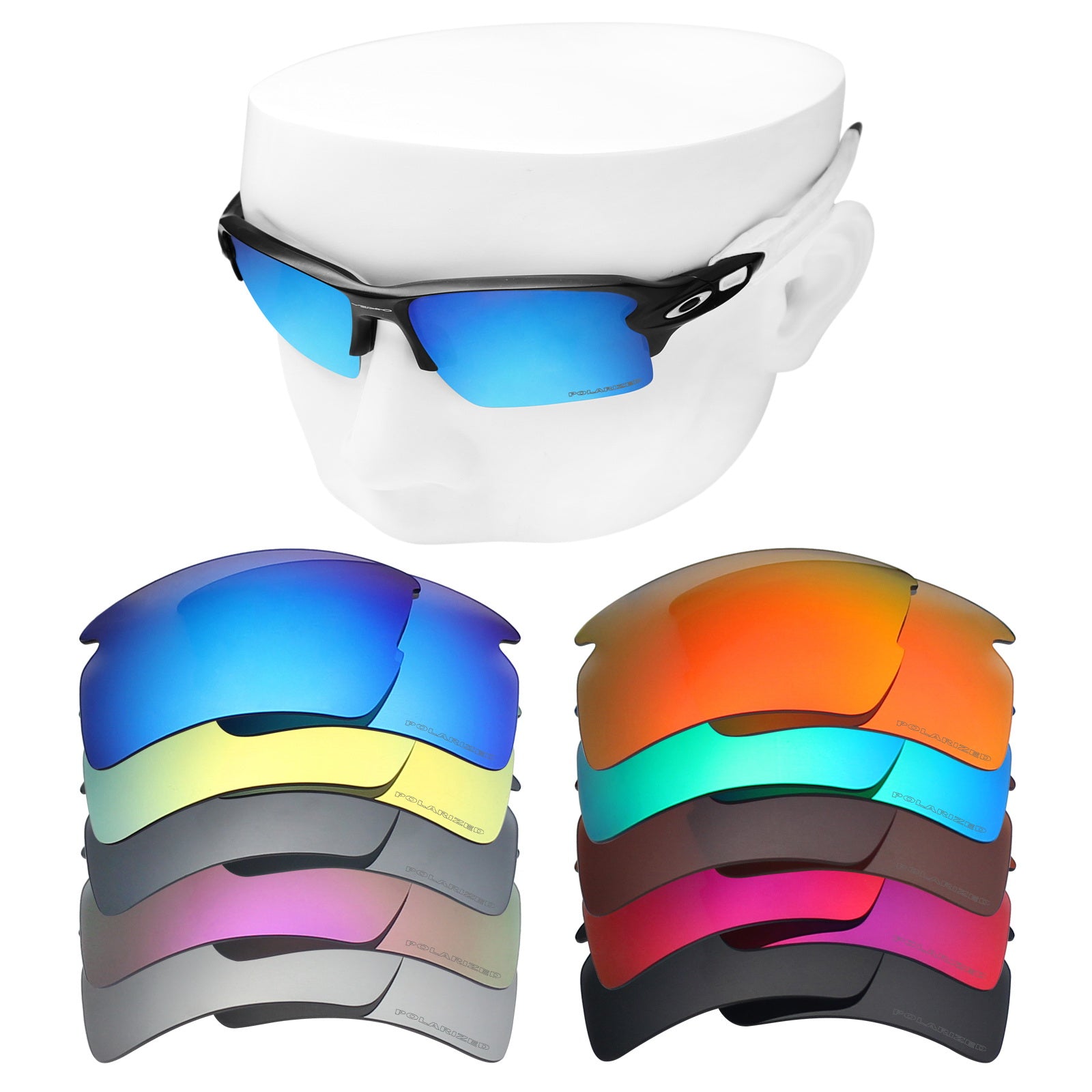 OOWLIT Premium Polarized Replacement Lenses for Oakley Flak  AF OO9271  Sunglasses | Iridium Coat Mirrored Lens Technologies | 50+ Lens Colors –  OOWLIT OPTICS