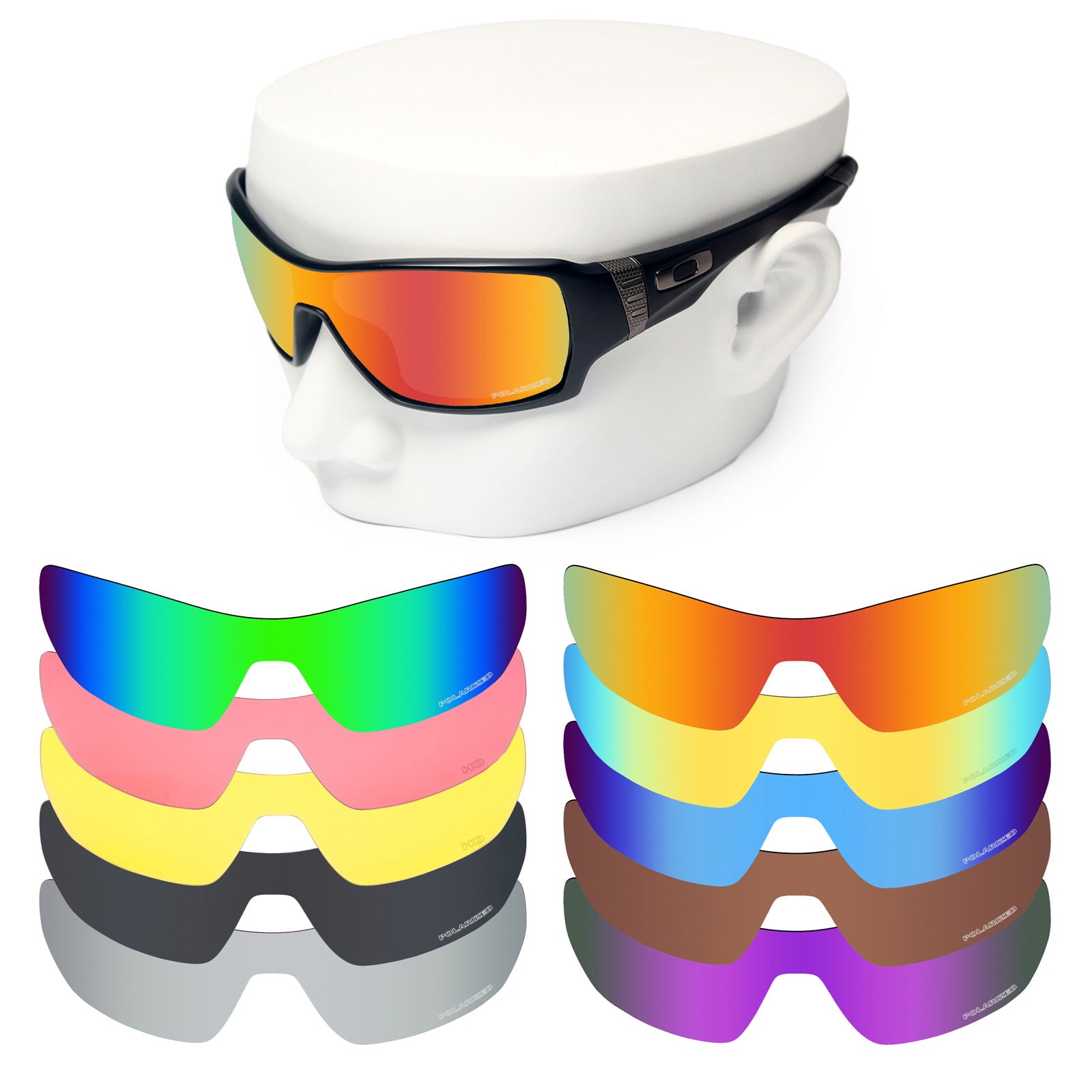OOWLIT Premium Polarized Replacement Lenses for Oakley Offshoot Sunglasses  | Iridium Coat Mirrored Lens Technologies | 50+ Lens Colors – OOWLIT OPTICS