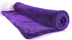 MAXSHINE Purple Duo Twisted Loop Drying Towel rolled
