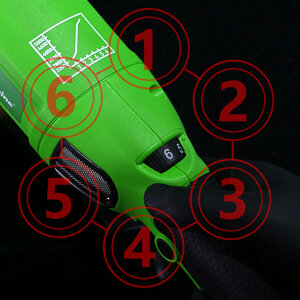 Maxshine Variable Speed Control 6-speed control dial allows you to adjust the car polisher speed according to different applications