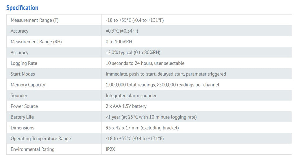 El-SIE-2 Specifications