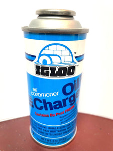 Refrigerant 12 with Oil, (2) 4 oz. cans, 525 Viscosity Oil, IGLOO, R12, R-12