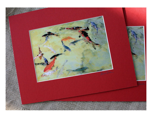 Yellow Koi 5x7- Matted- Friday Outlet – Alicia Bock Photography